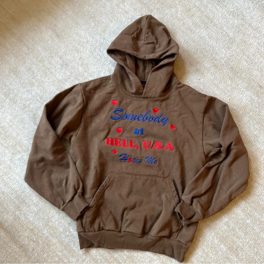 HELL USA “Somebody at HELL, USA Hates Me” Hoodie and Sweats Set